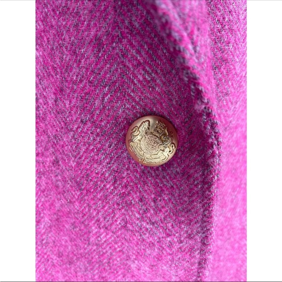 Talbots Donegal Pink Wool blend Herringbone Blazer Women’s size 14P - Picture 2 of 9